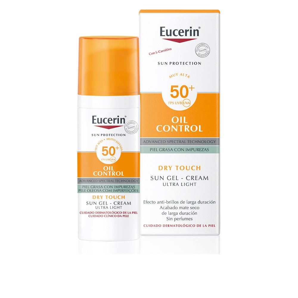 Eucerin Gel-crema solar Oil Control Dry Touch SPF50+ – 50 ml